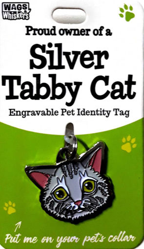 Picture of SILVER TABBY CAT ID TAG